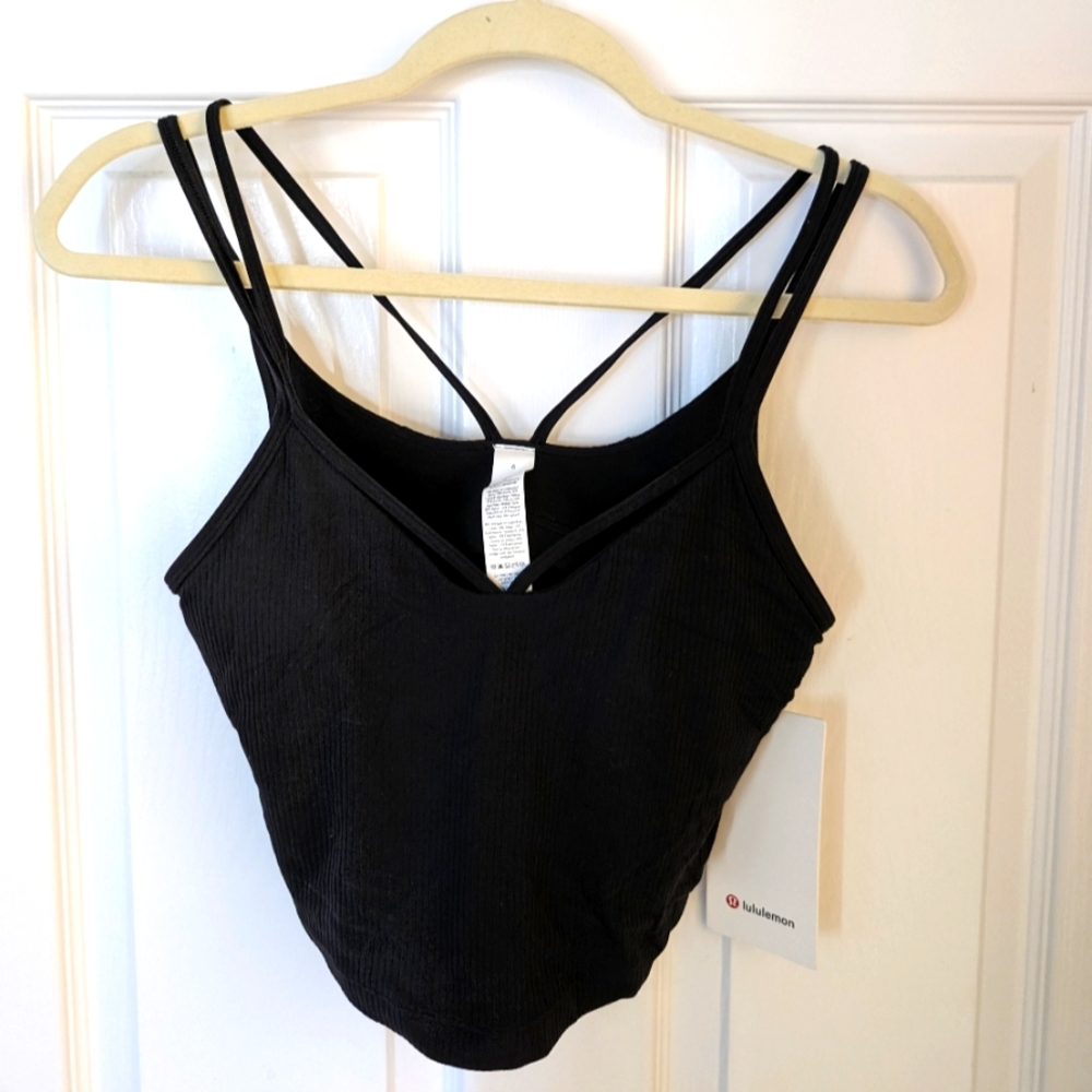 NWT Lululemon Align Strappy Ribbed Tank Size 6 in Black